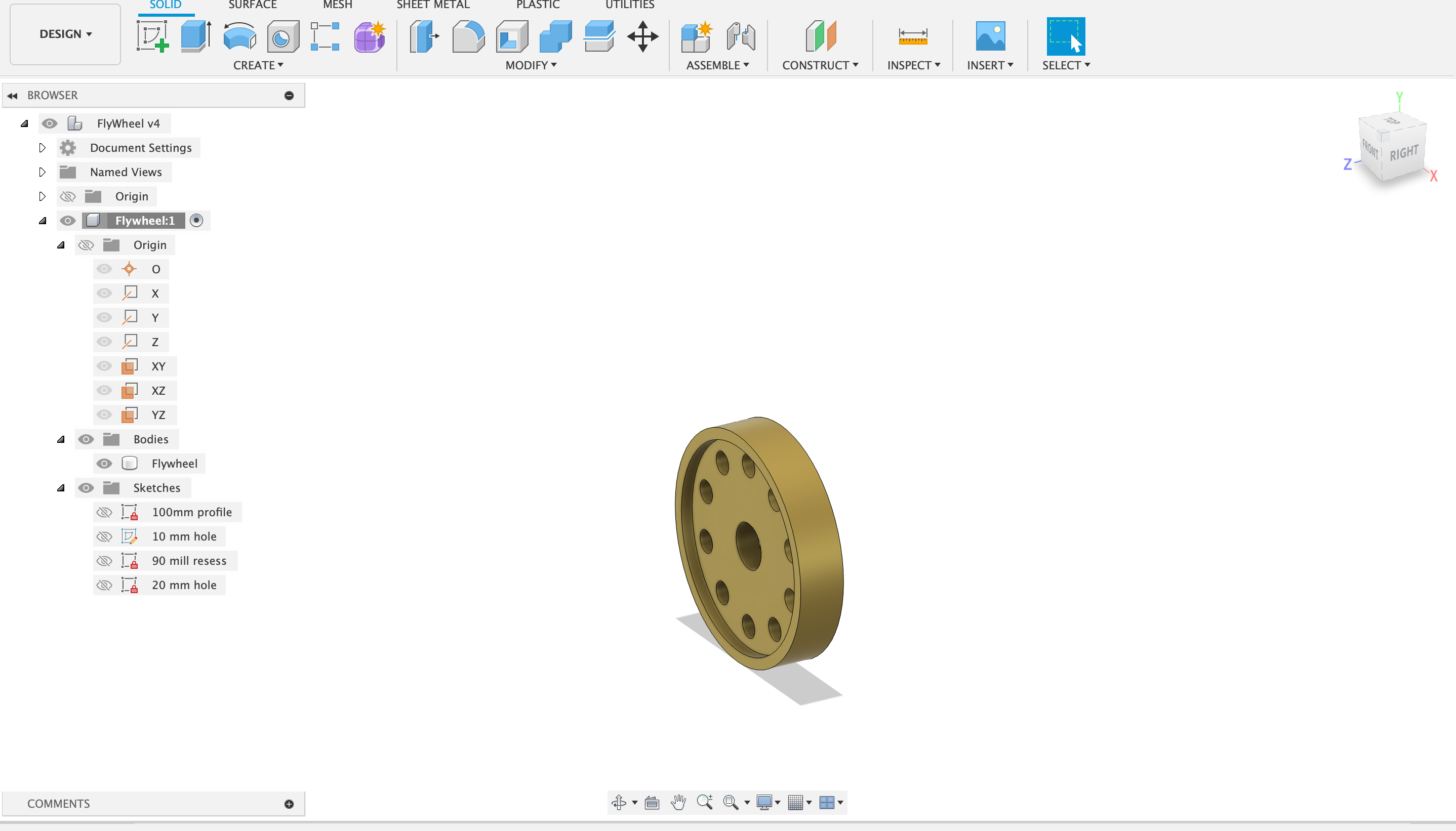 My First ever Fusion 360 thing - student project