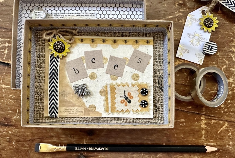 Celebrating Bees Mini Box Collage