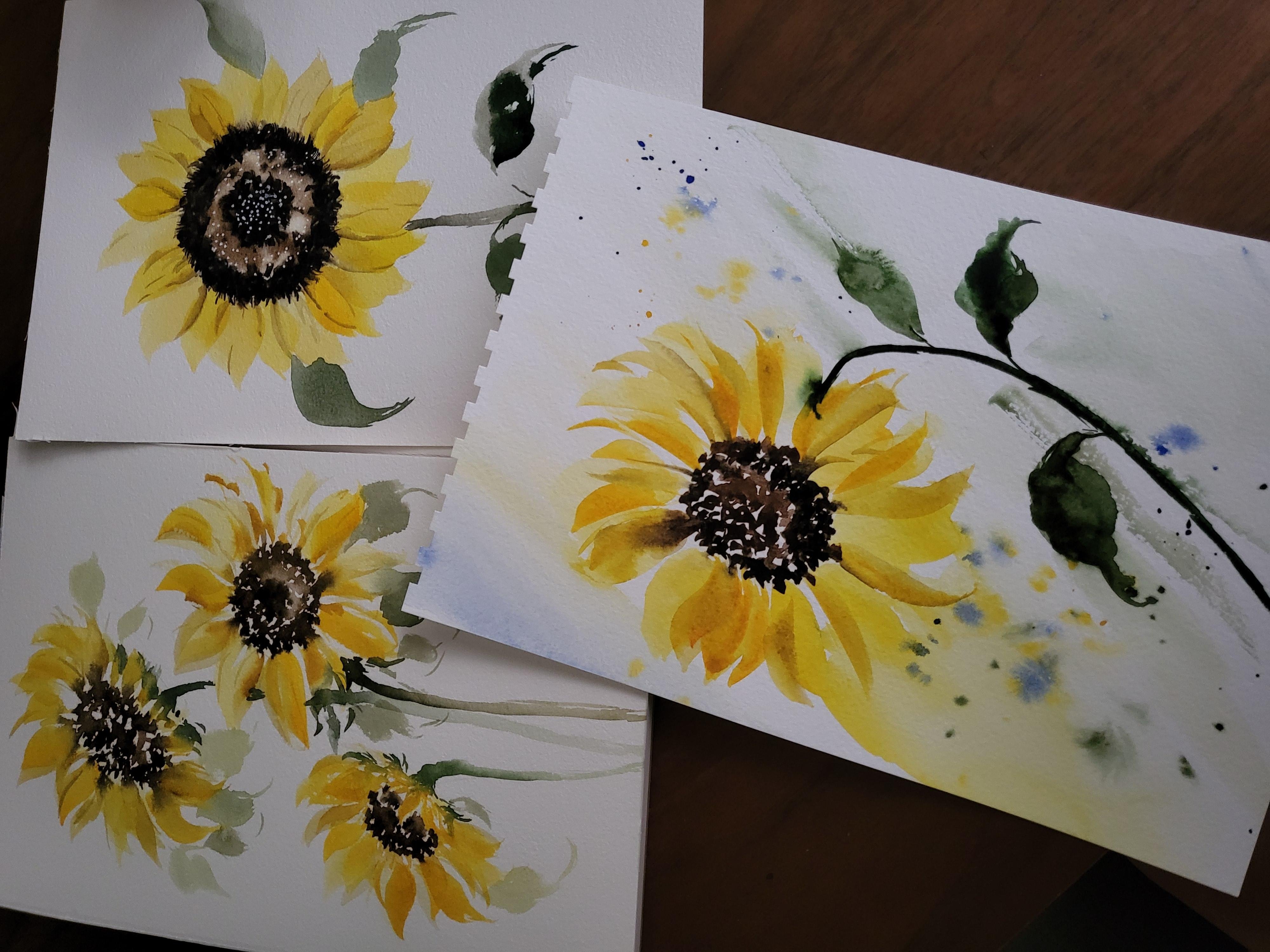 Loose Sunflower by JolyPoa - student project