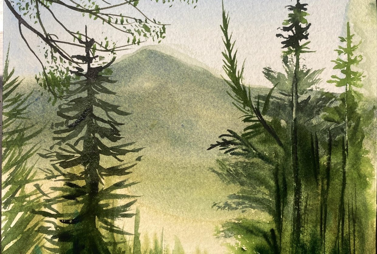 Coloristic in watercolour - student project