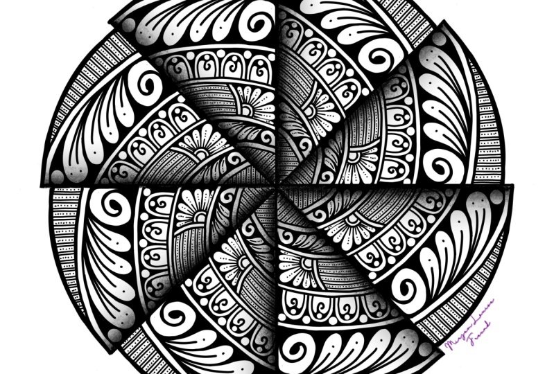 mini mandala with procreate
