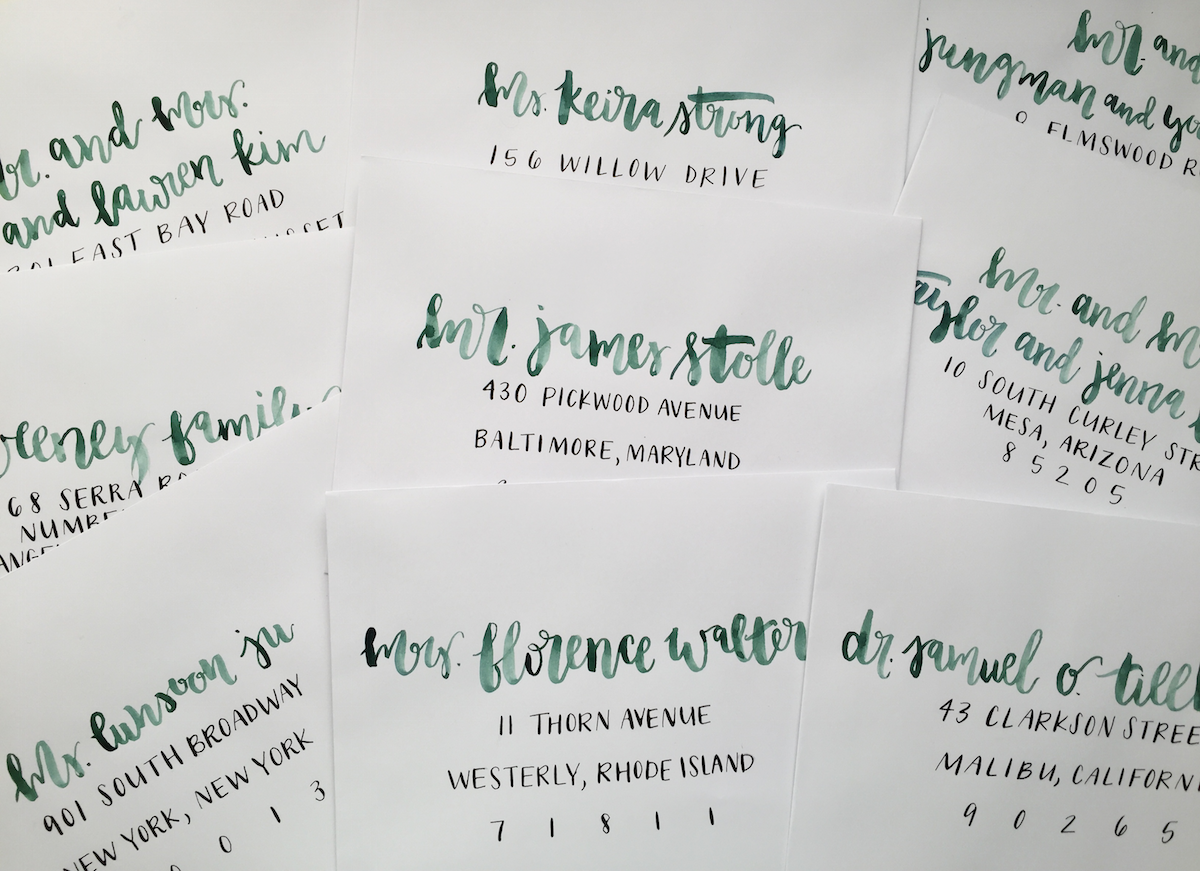 Watercolor and Ink Envelopes Skillshare Projects