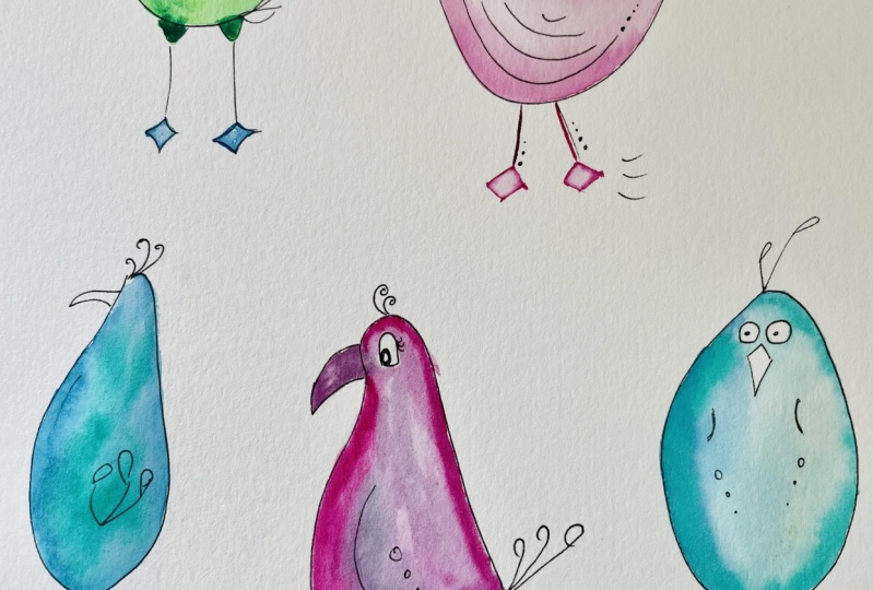 Whimsical birdies
