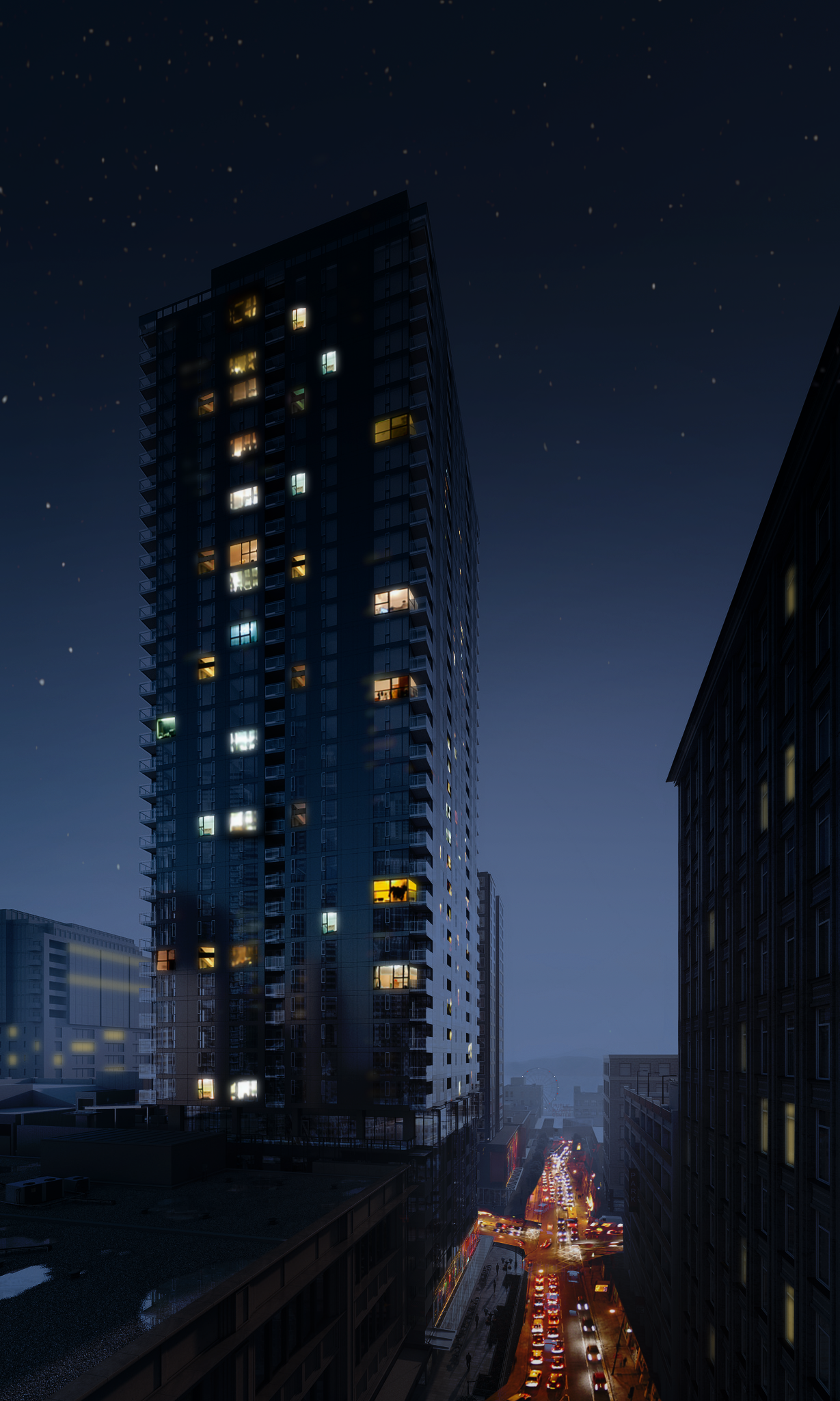 DAY TO NIGHT - PHOTOSHOP - student project