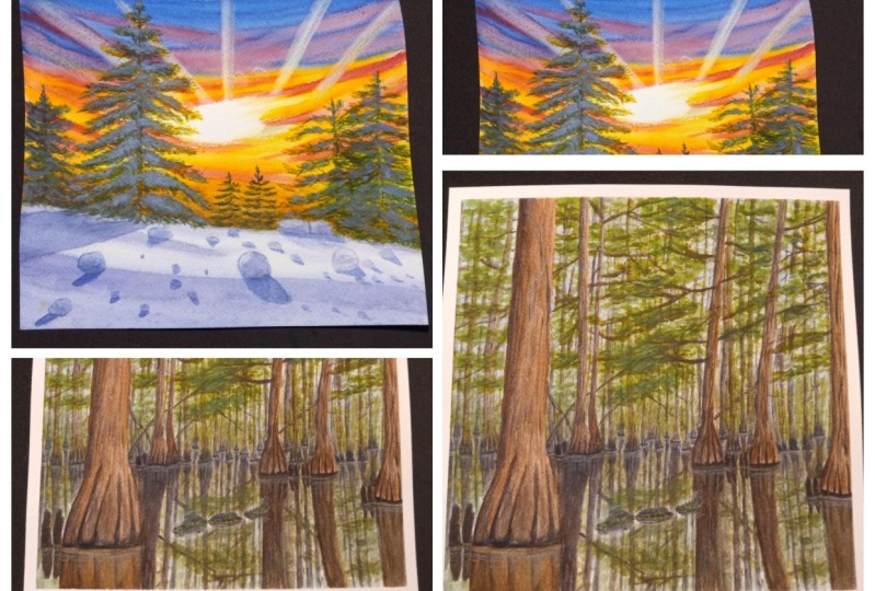 Reference photo painting.