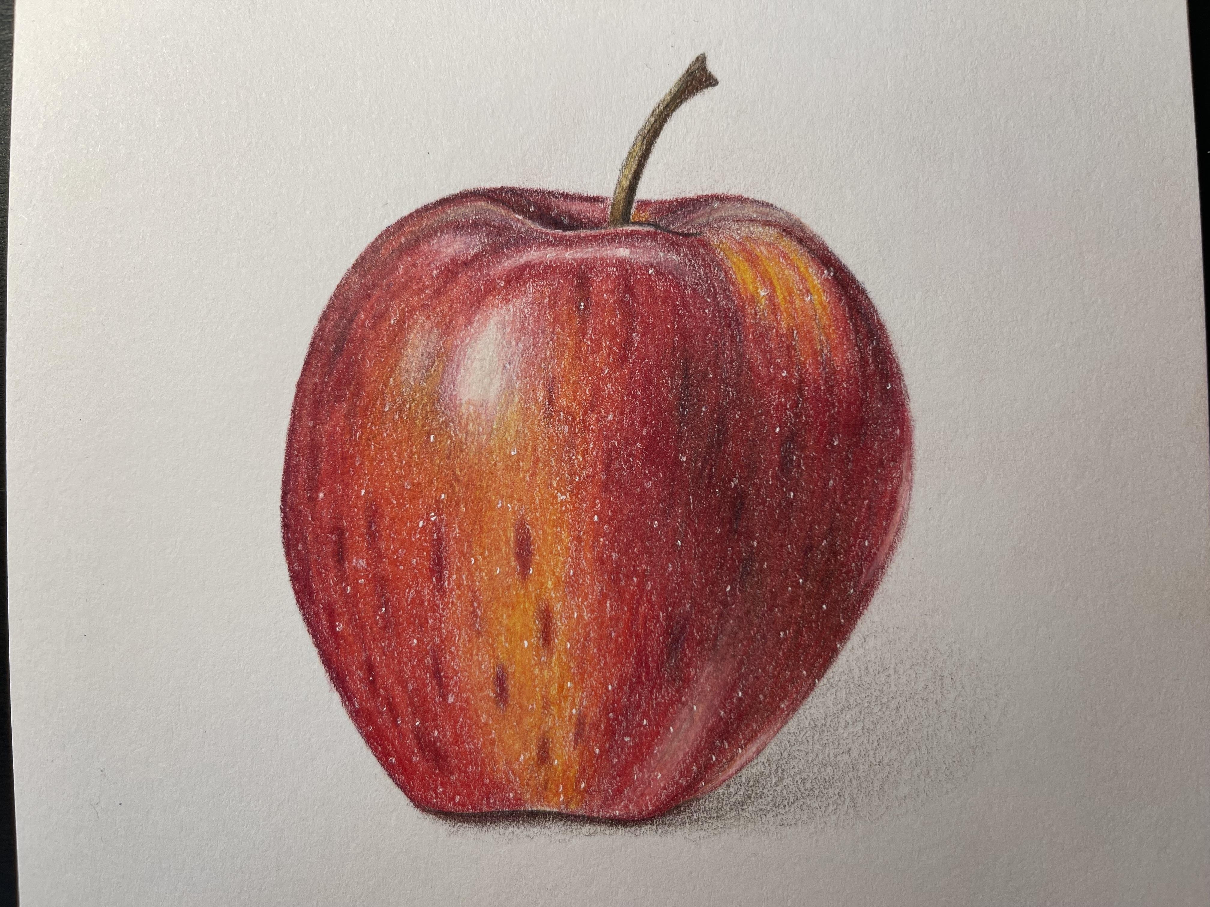 An apple almost falling - student project