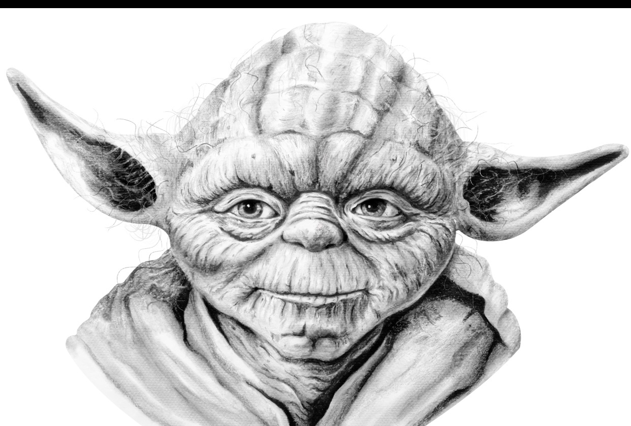 Yoda Pencil Drawing - student project