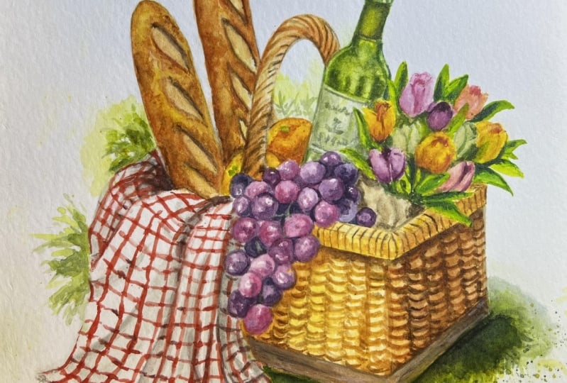 Intricate Picnic Basket