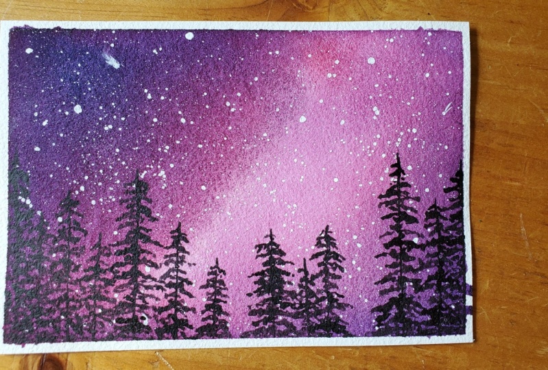 Starry galaxy sky