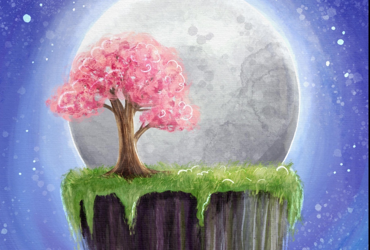 Floating Island Painting - student project
