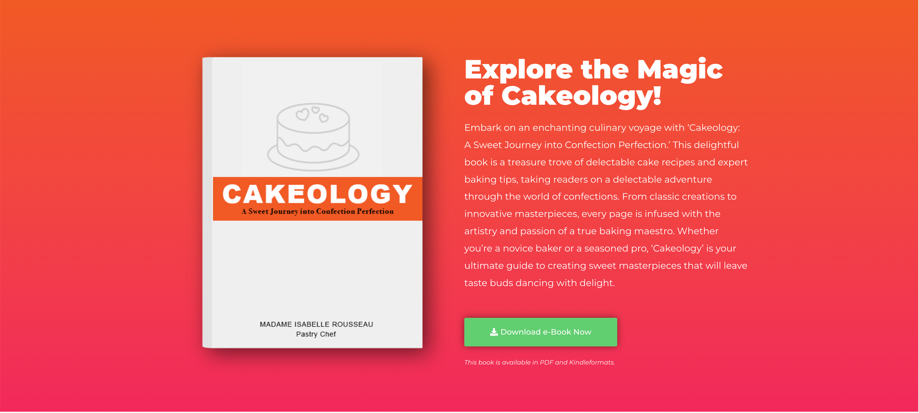 Cakeology Ebook - student project