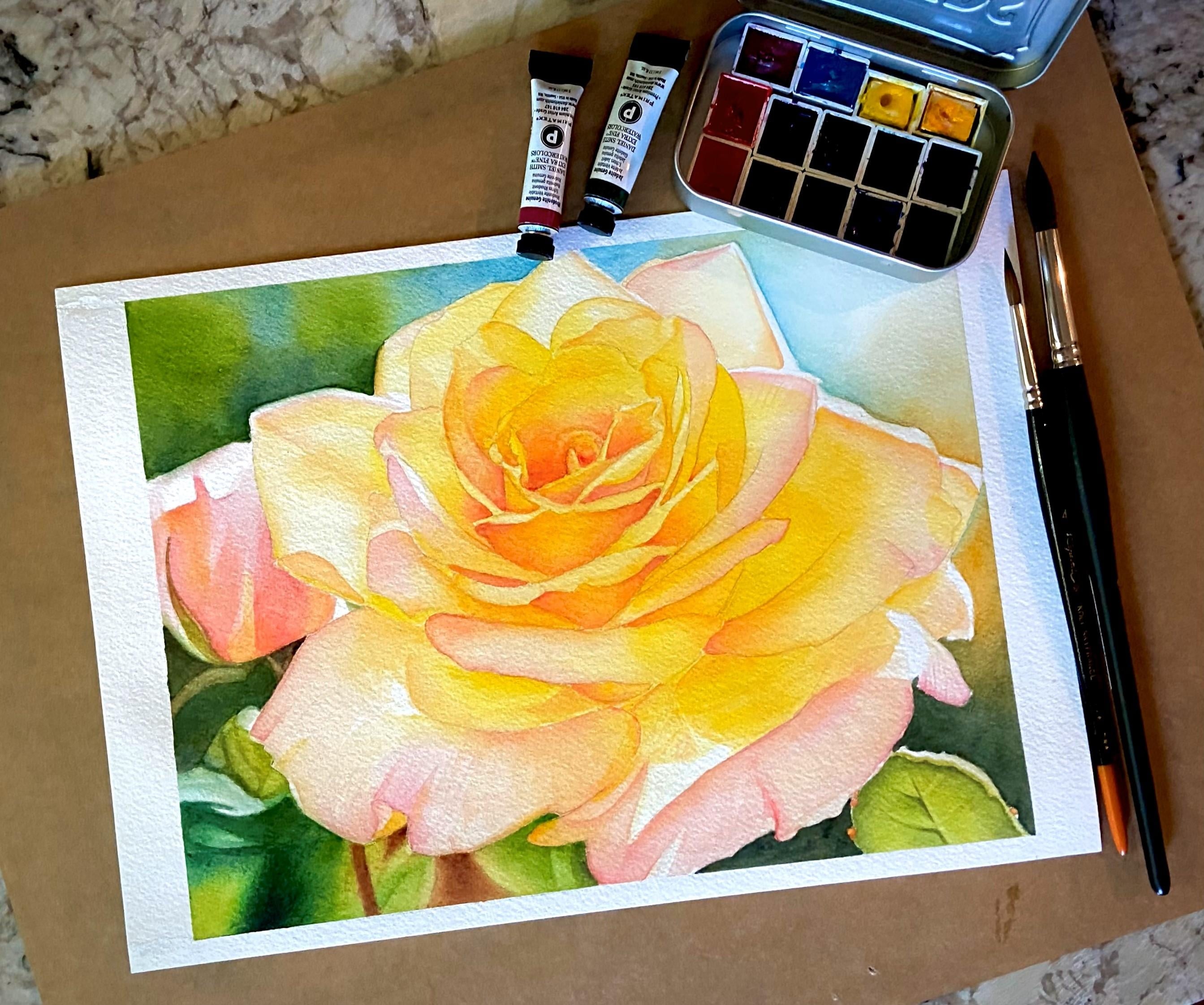 Yellow rose - student project