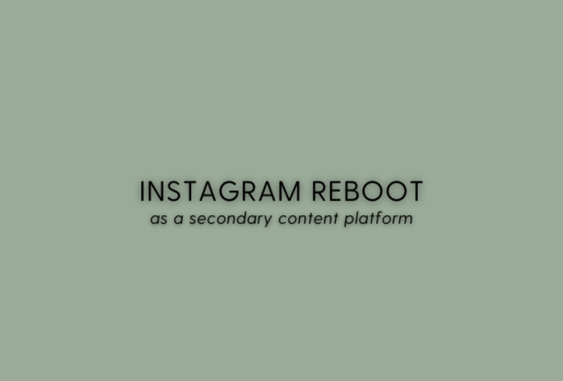 30-day Instagram reboot