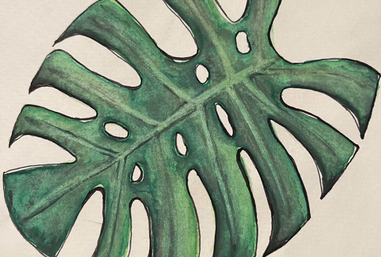 My first ever watercolor painting - student project
