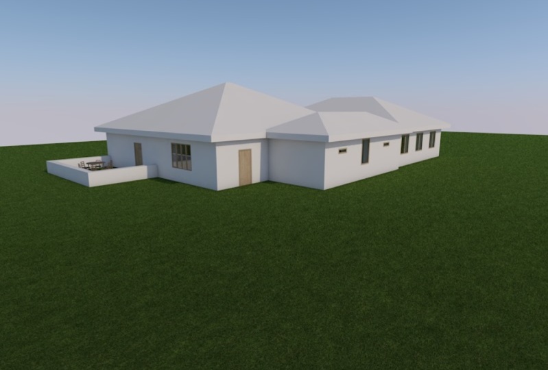 3 Bedroom House Archi - Cad Project