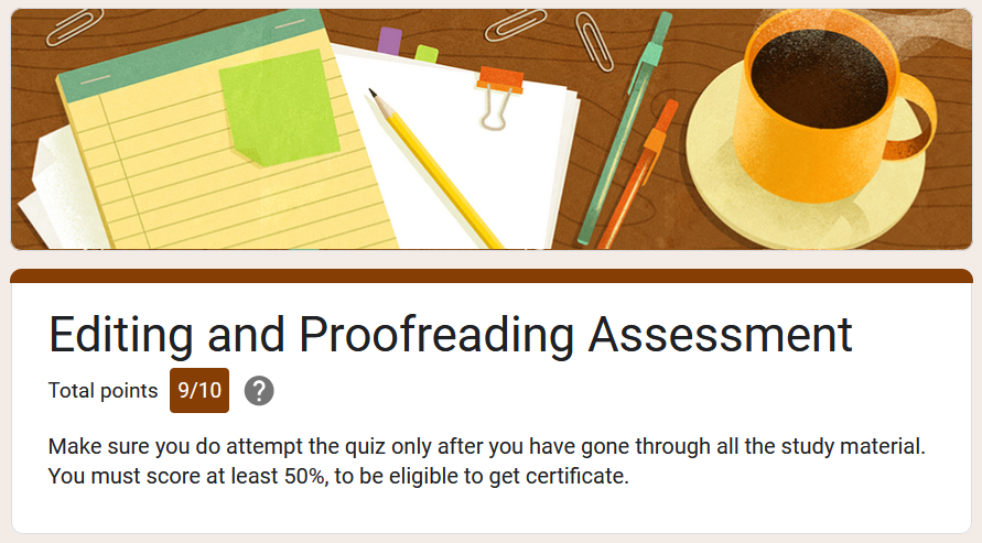 Certification in Editing and Proofreading
