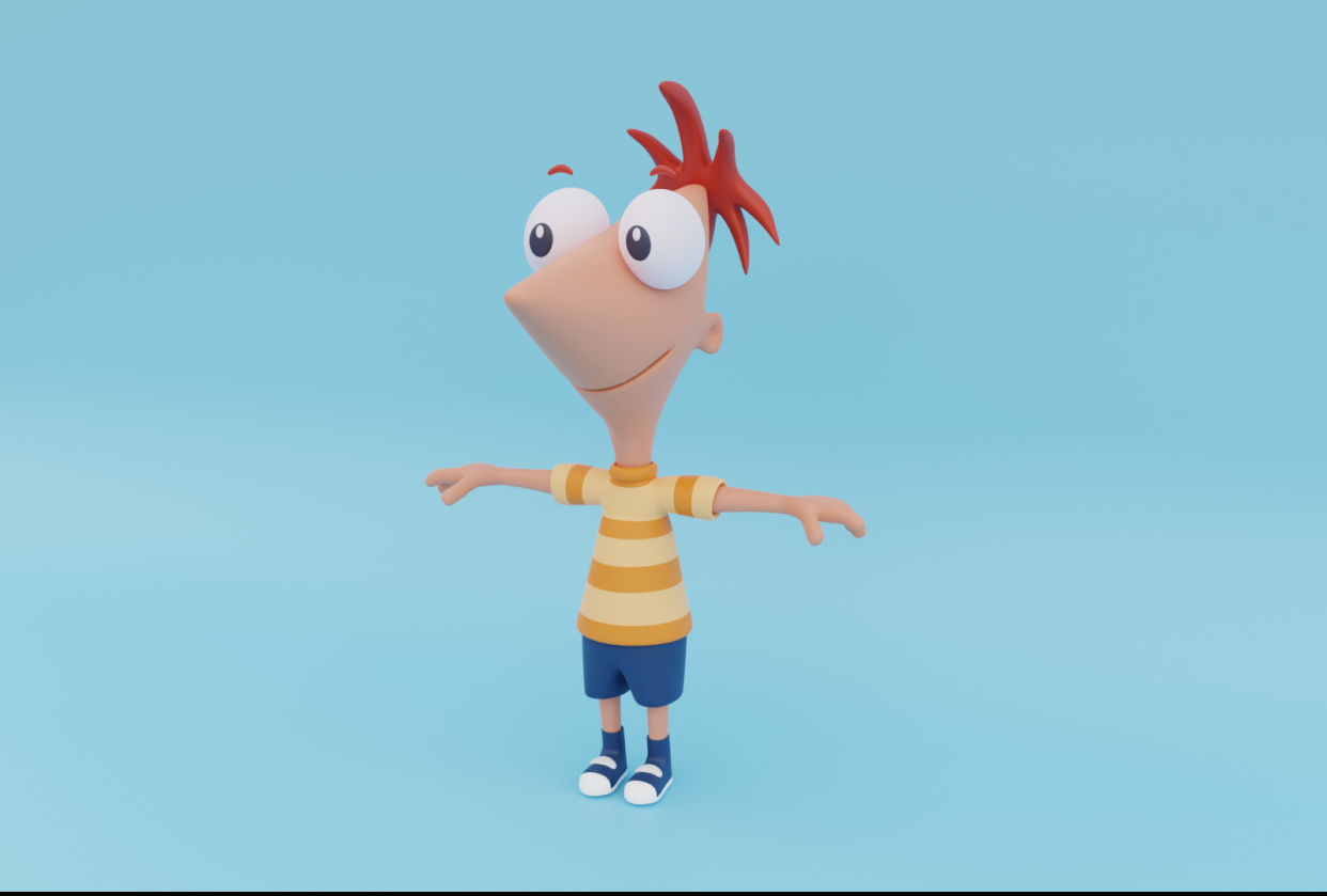 Phineas in Blender - student project