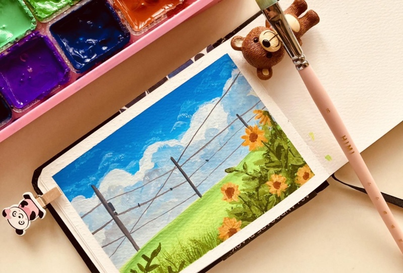 Meadows in Gouache