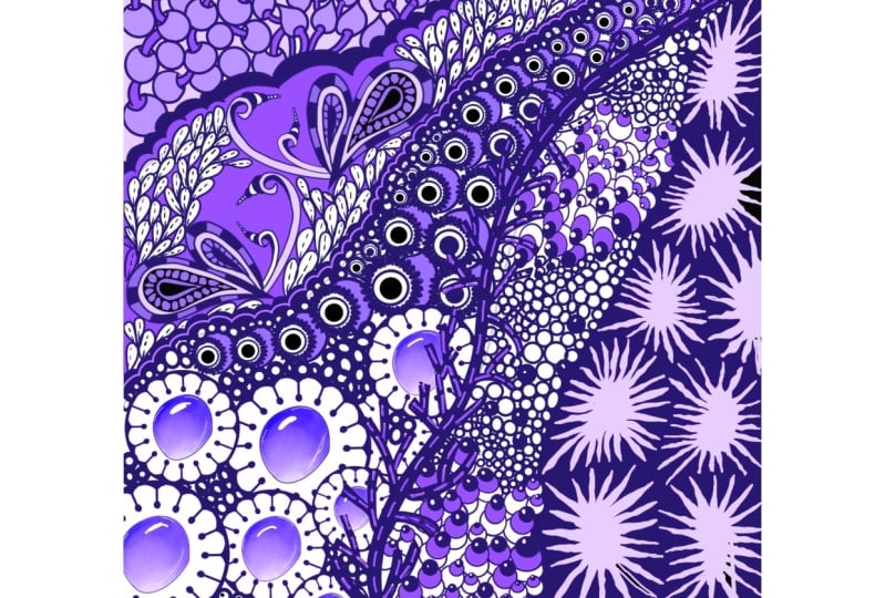 45 days of Zentangle with procreate