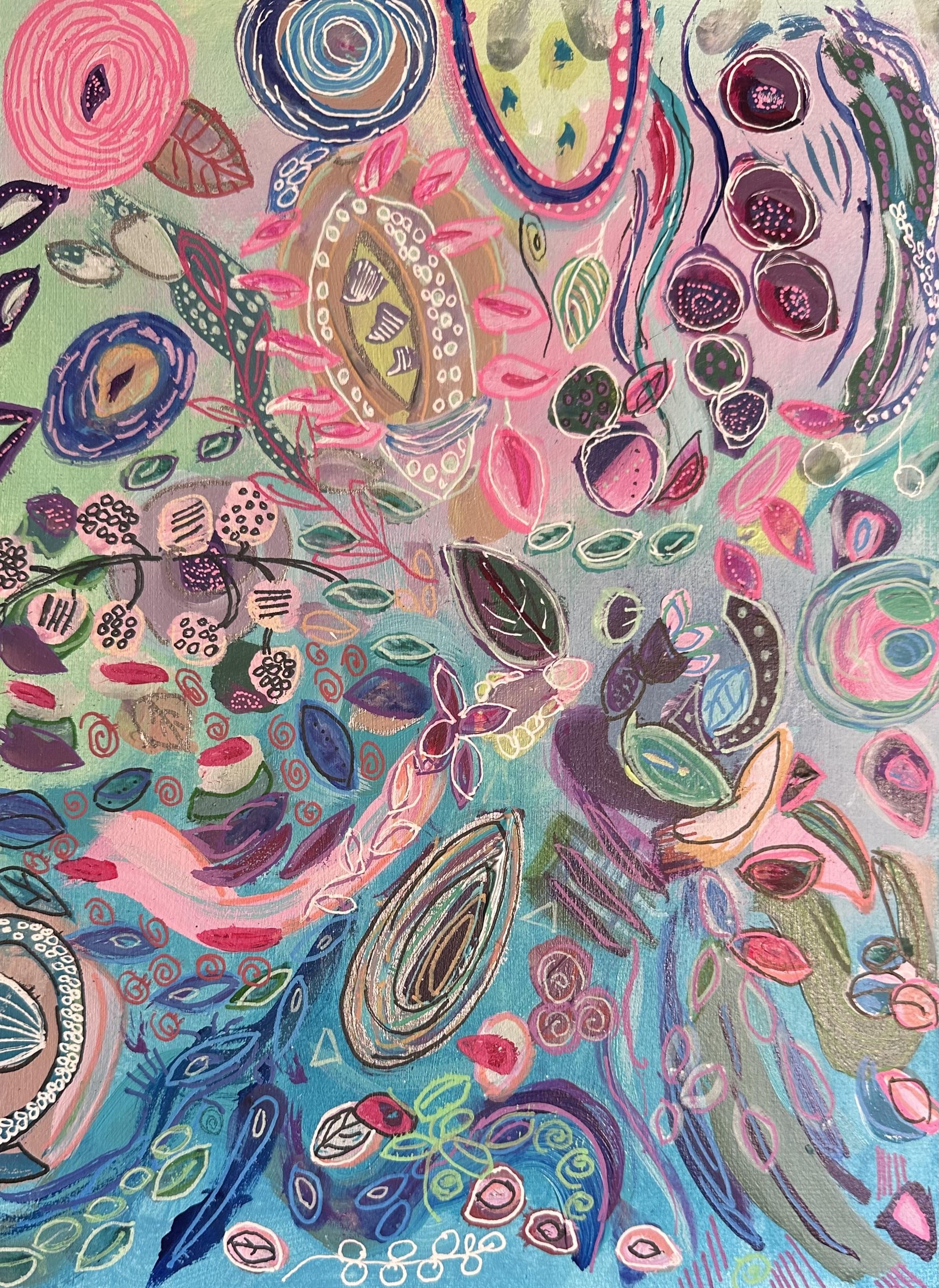 Garden Party Painting - student project