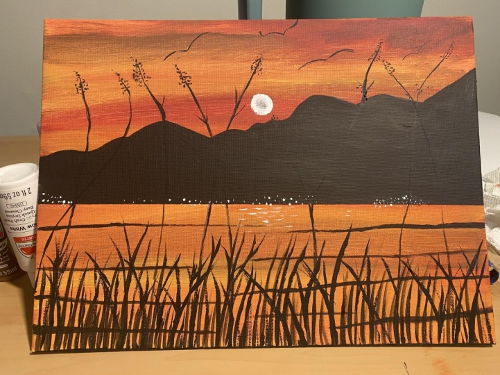 Mountain sunset
