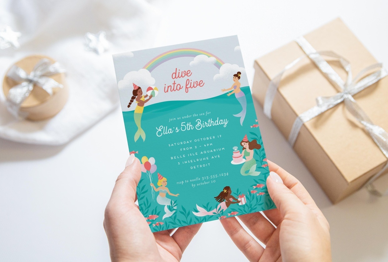 5th Birthday Party Invitation - student project