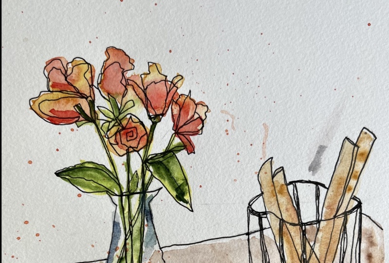 Still Life with One Line