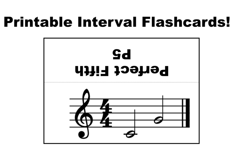 Printable Music Interval Flashcards