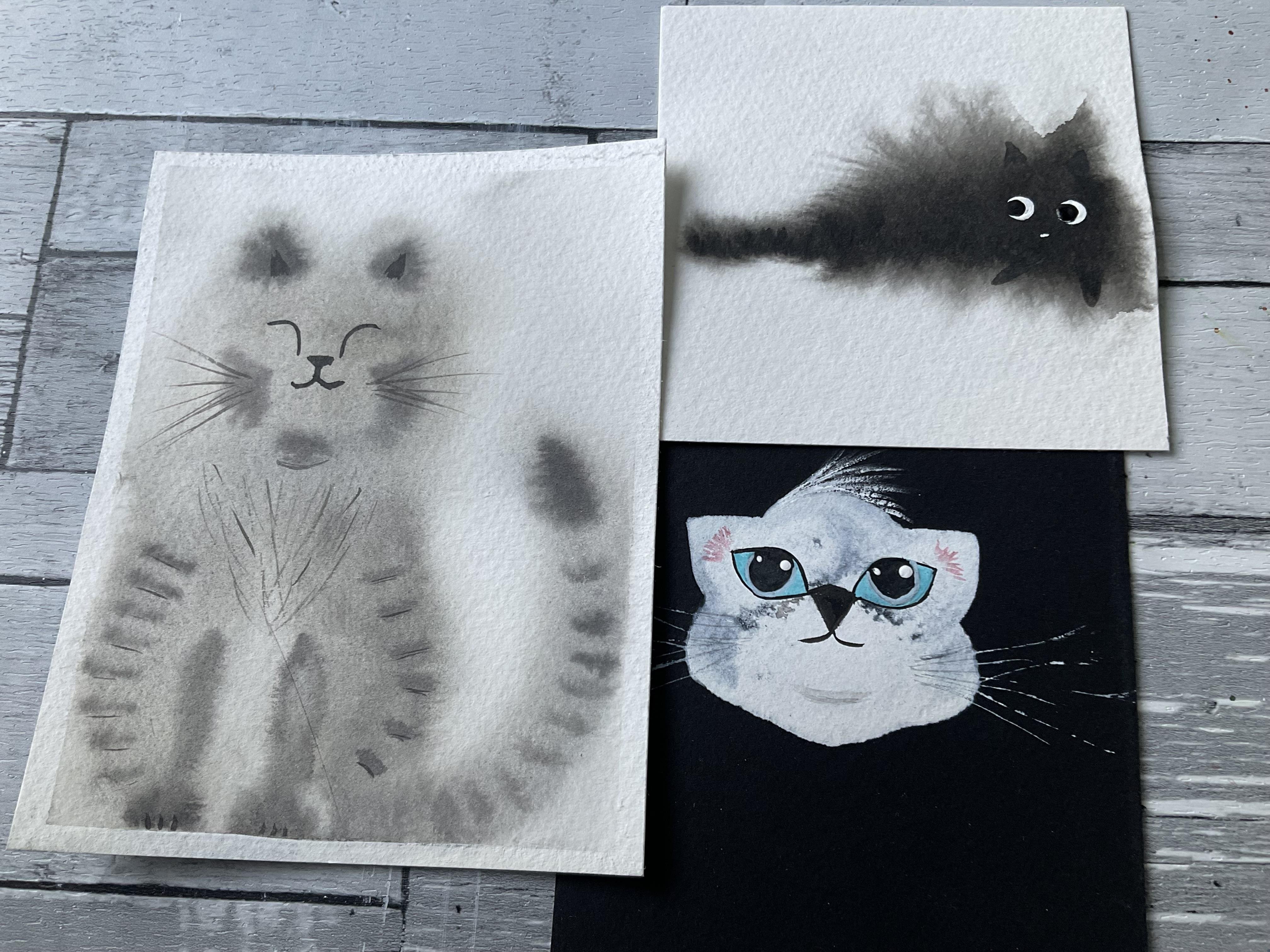 Fuzzy Cat Doodles - student project