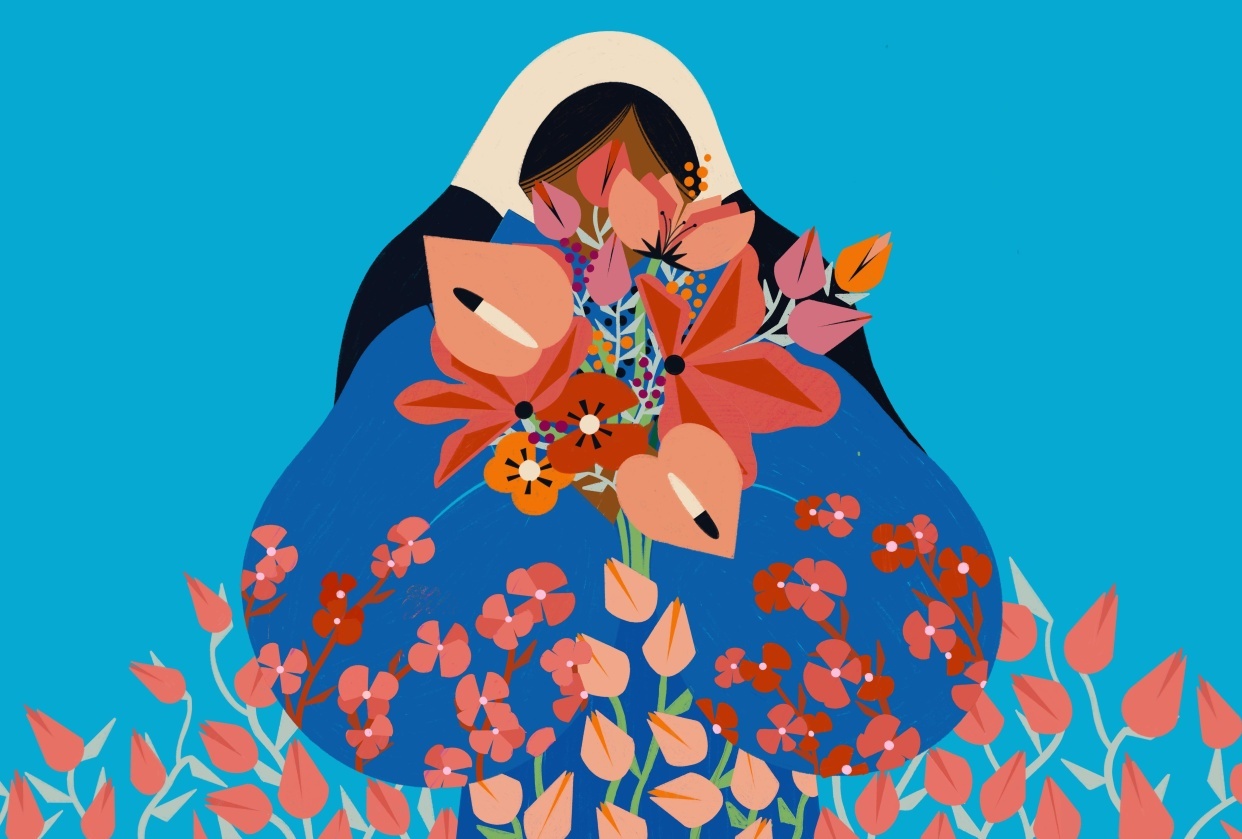 Fashionista Flower Girl - student project