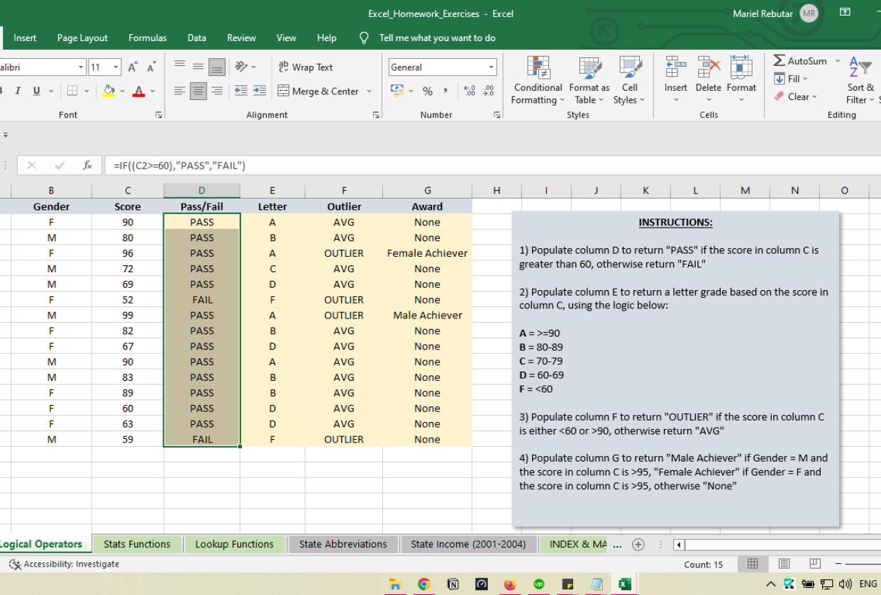 Logical Operators - student project