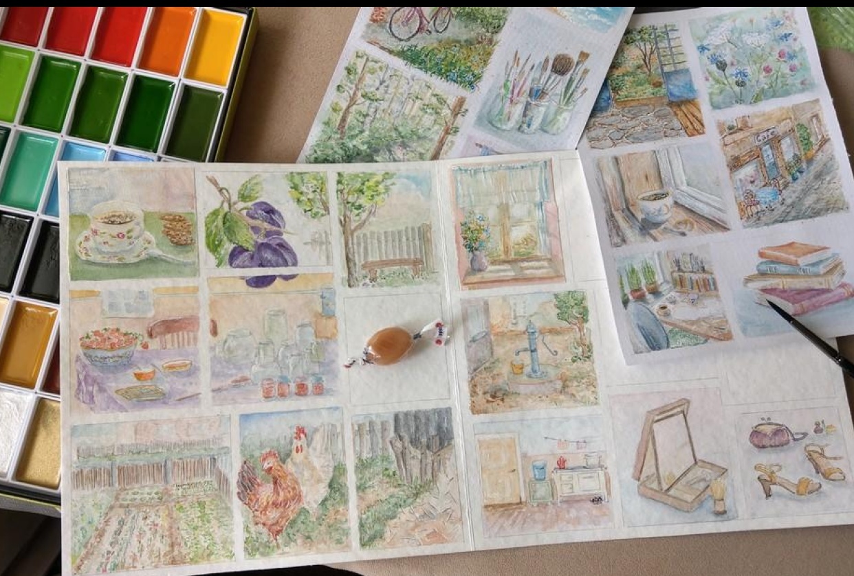 from a nostalgic journey: childhood memories with grandfather and grandmother - student project