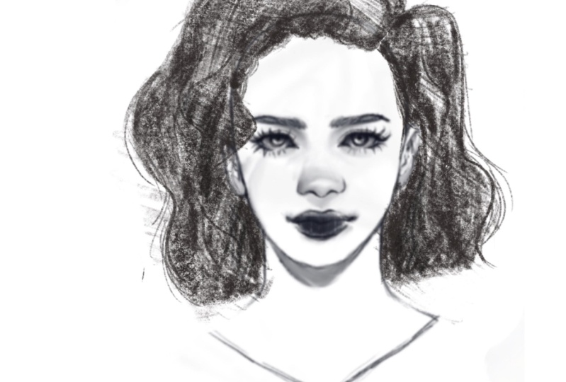 Hair sketch project