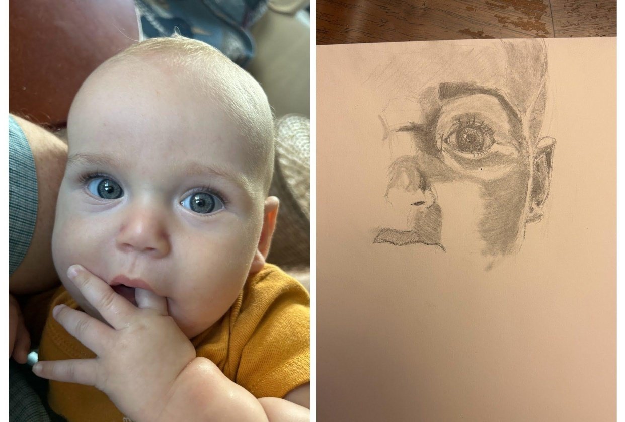 Eye drawing - student project