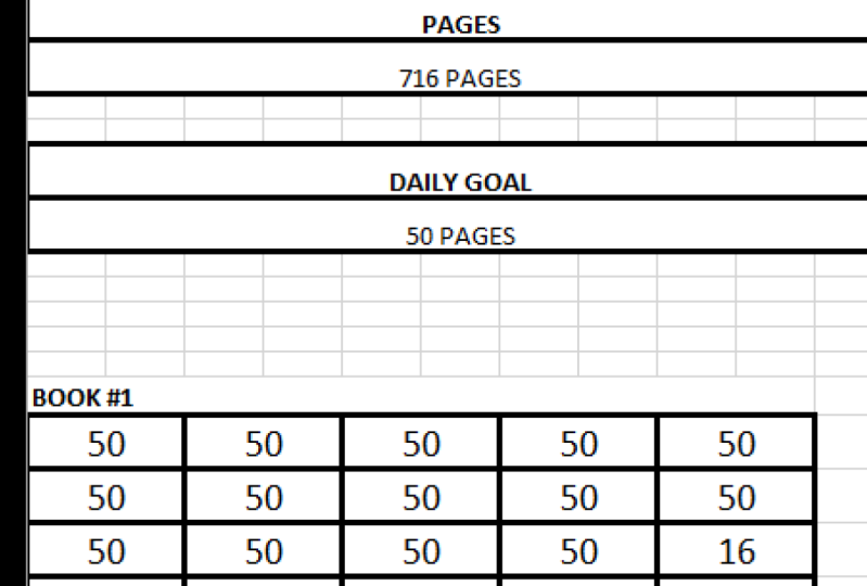 READING PLANNER