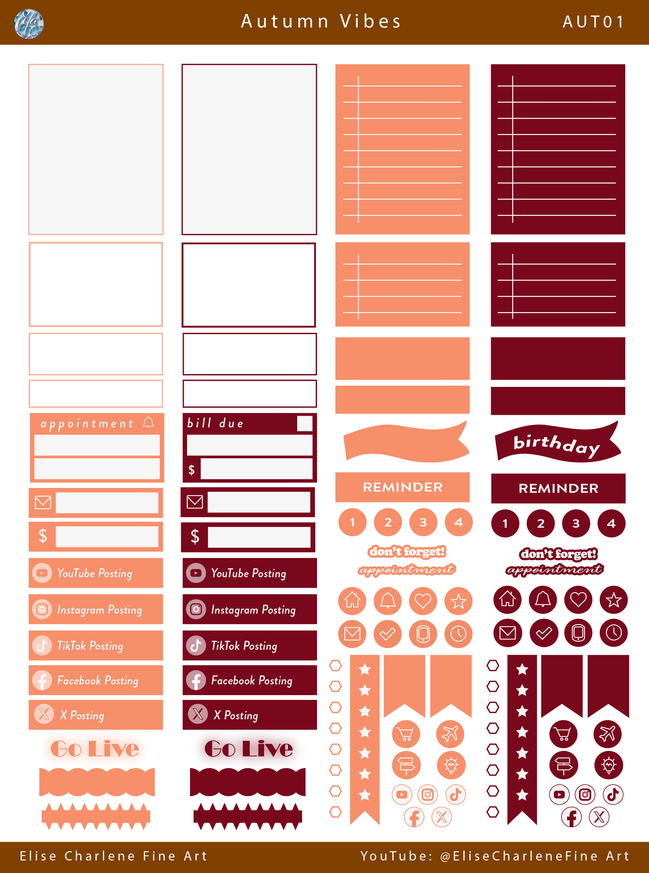 Autumn Vibes Sticker Sheet