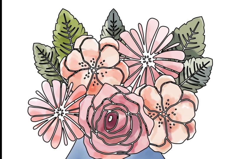 Custom Shape flowers