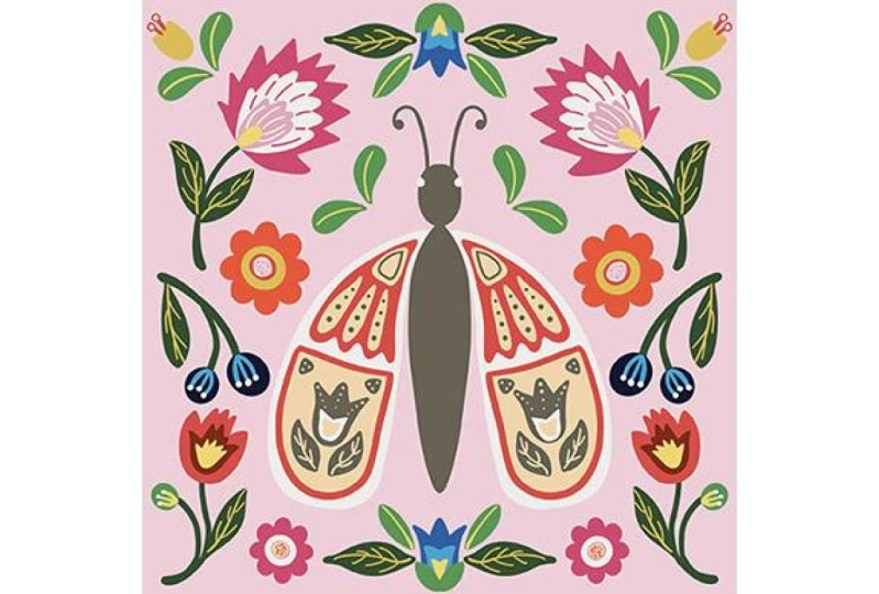 Folk Art Moth