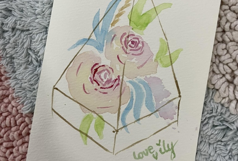 loose watercolor flowers