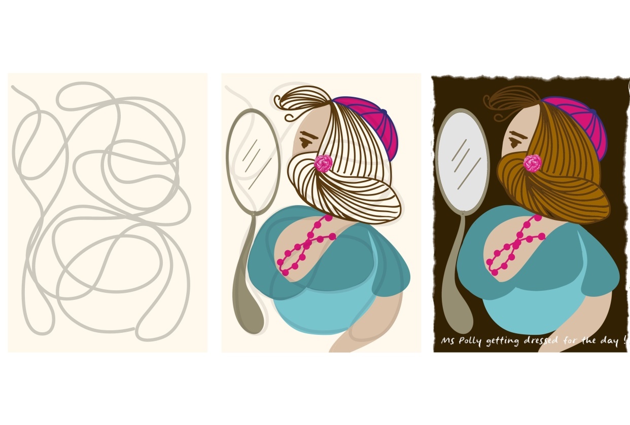 Scribble/Intuitive Drawing Exercises to Unlock Creativity - student project