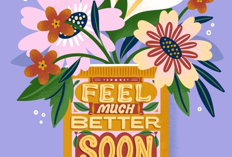 Vintage Feel Better Soon