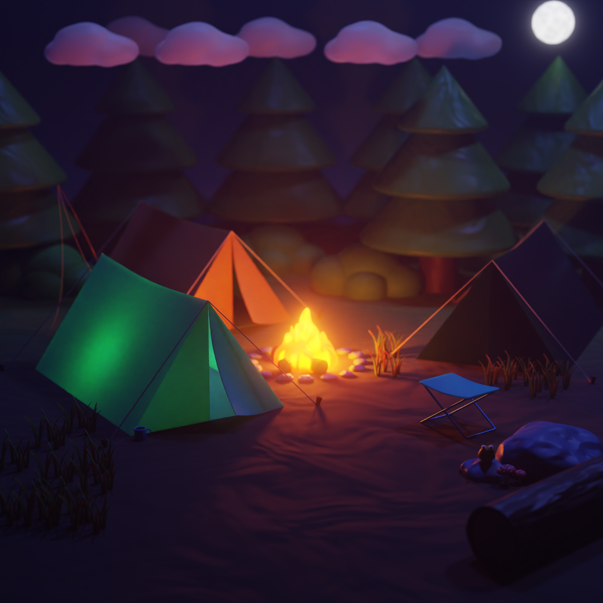 My Serene Campsite - student project