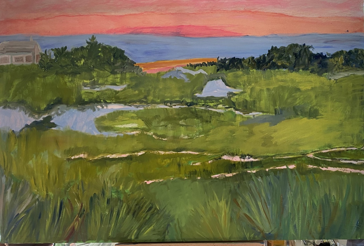 The Marsh at Sunset - student project