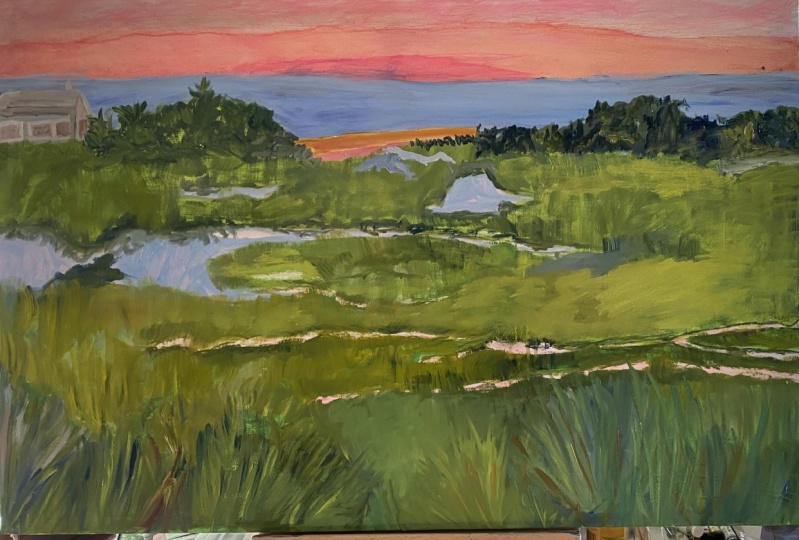 The Marsh at Sunset