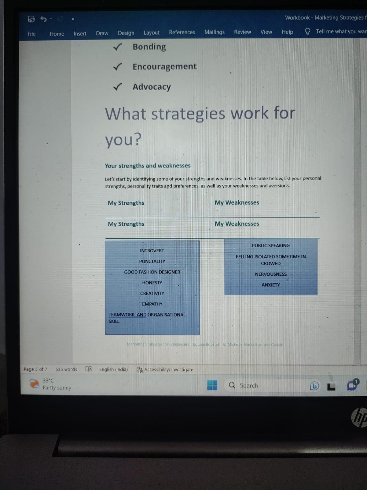 MARKETING STRAGIES - student project