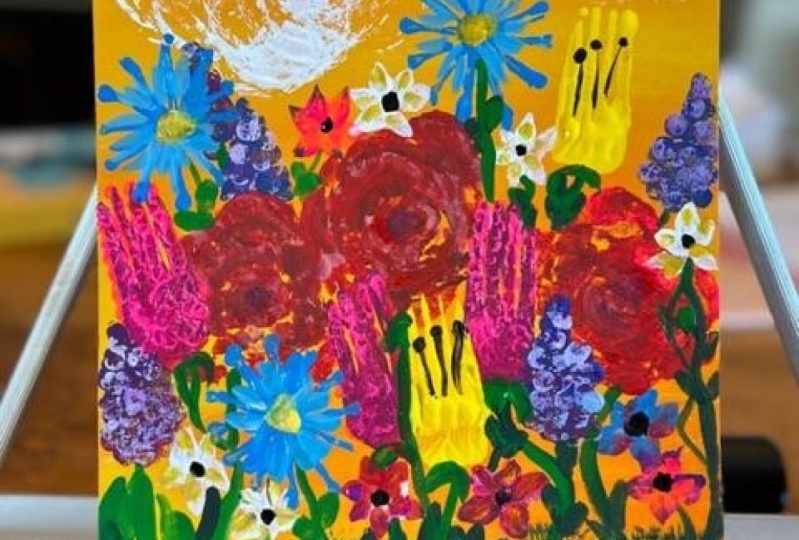 Sunset Flower Garden