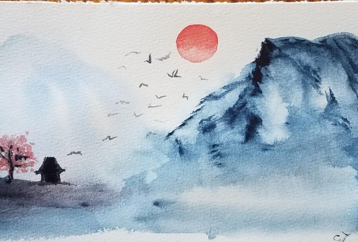 Aquarelllandschaften für Anfänger | der Malerei im chinesischen Stil |  Bianca Luztre | Skillshare, image size:1242x839