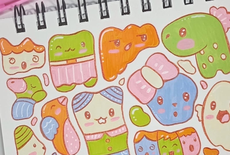 Characters out of random shapes