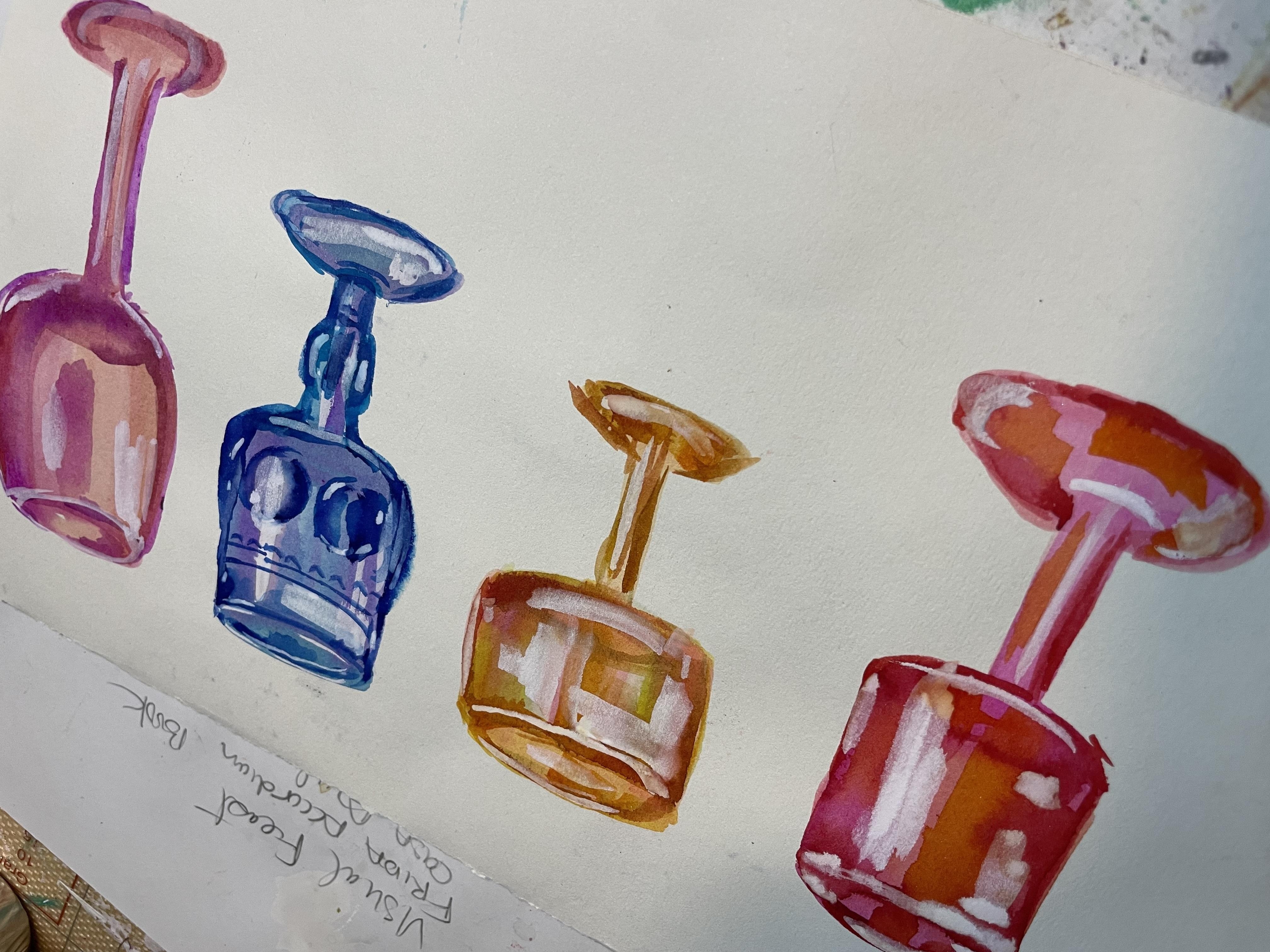 Vintage glasses - student project