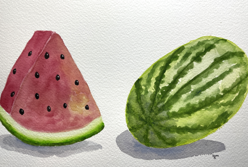 The Joy of Direct Painting: Watermelon